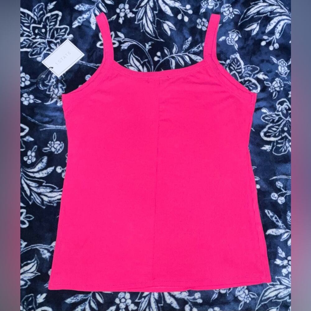 NWT! 1.STATE Rib Jersey Scoop Neck Tank 16-19” P2P - Picture 4 of 7